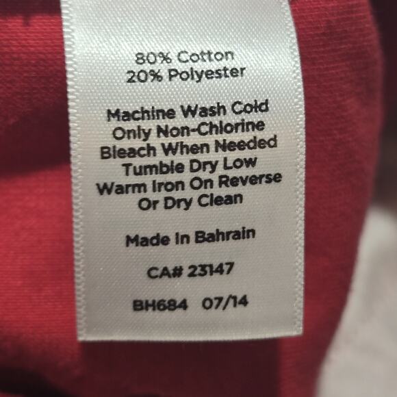 Talbots Flawless 5 Pocket Straight Leg Corduroy Velveteen Pants Size 12 Red - Picture 5 of 6